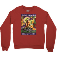 X27s Children Jormungandr Hel And Fenrir  Travel Humor Crewneck Sweatshirt | Artistshot