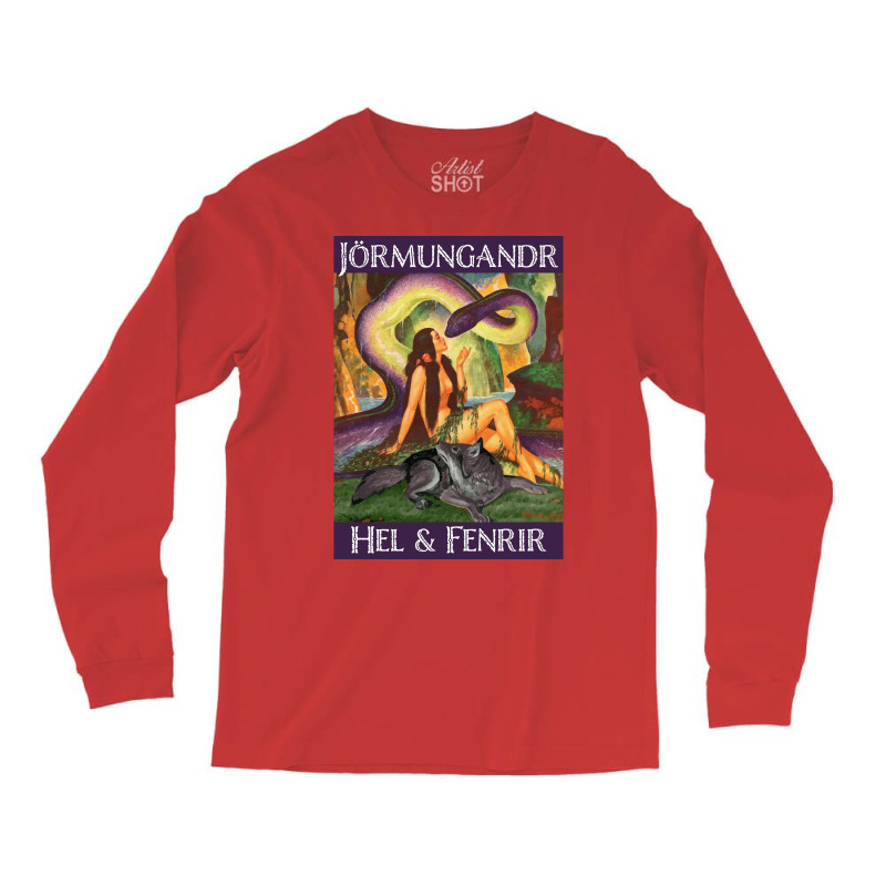 X27s Children Jormungandr Hel And Fenrir  Travel Humor Long Sleeve Shirts | Artistshot