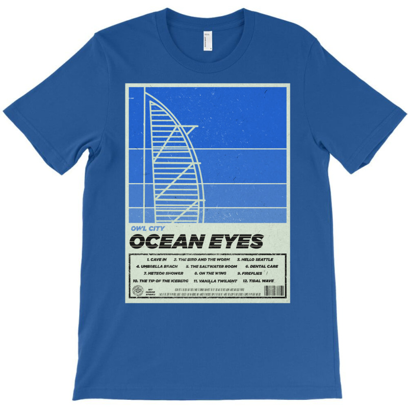 Owl City   Ocean Eyes Retro Poster T-Shirt by bahbutstenyd | Artistshot