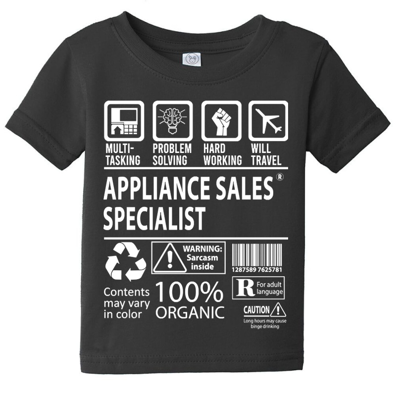 Appliance Sales Specialist - Multitasking Baby Tee by rentsabotage035@gmail.com | Artistshot