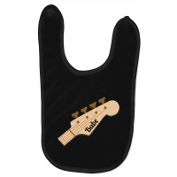 Bass Babe On Bass Guitar Headstock Baby Bibs | Artistshot