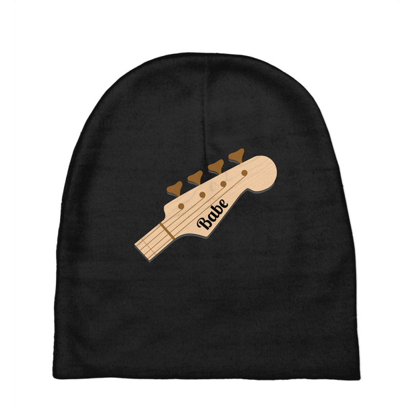 Bass Babe On Bass Guitar Headstock Baby Beanies by dealgummy642 | Artistshot