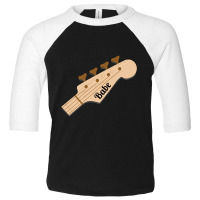 Bass Babe On Bass Guitar Headstock Toddler 3/4 Sleeve Tee | Artistshot