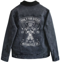 Build For Speed Unisex Sherpa-lined Denim Jacket | Artistshot