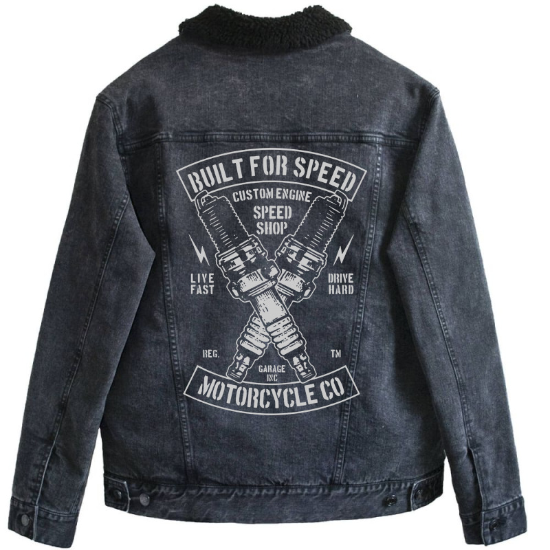 Build For Speed Unisex Sherpa-lined Denim Jacket | Artistshot