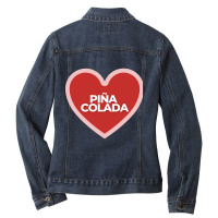 I Heart Pina Colada Ladies Denim Jacket | Artistshot