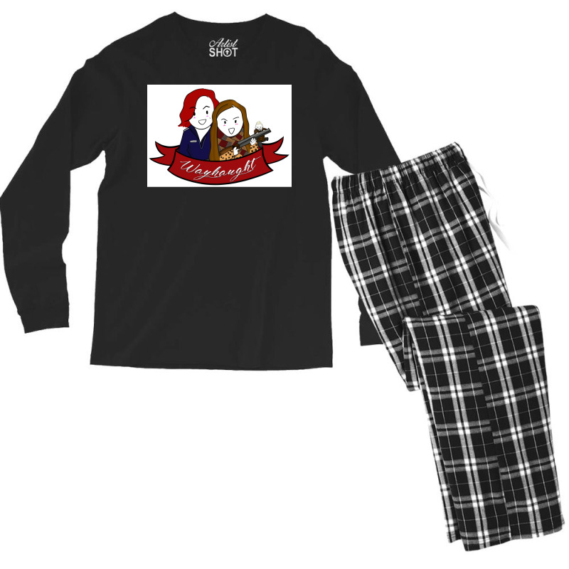 Wayhaught Poster 80s (1) Men's Long Sleeve Pajama Set by venessstaatsb | Artistshot