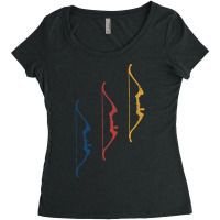 Archery Bow Archer Women's Triblend Scoop T-shirt | Artistshot