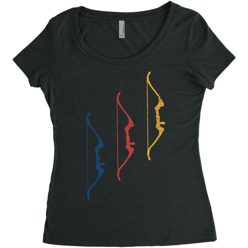 Archery Bow Archer Women's Triblend Scoop T-shirt by MadonnaDaum45 | Artistshot