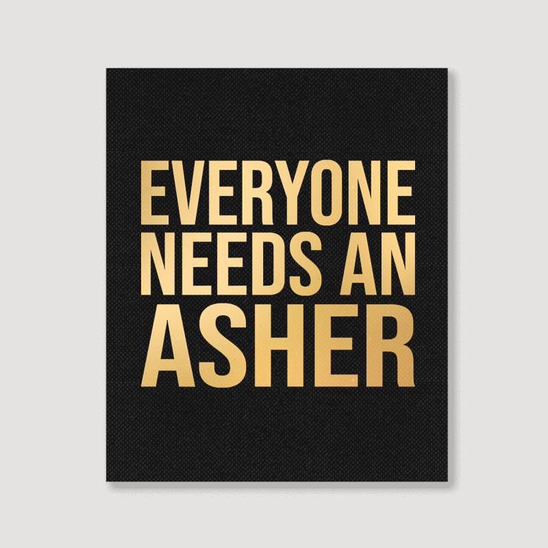 Asher Name-fkntm Portrait Canvas Print | Artistshot