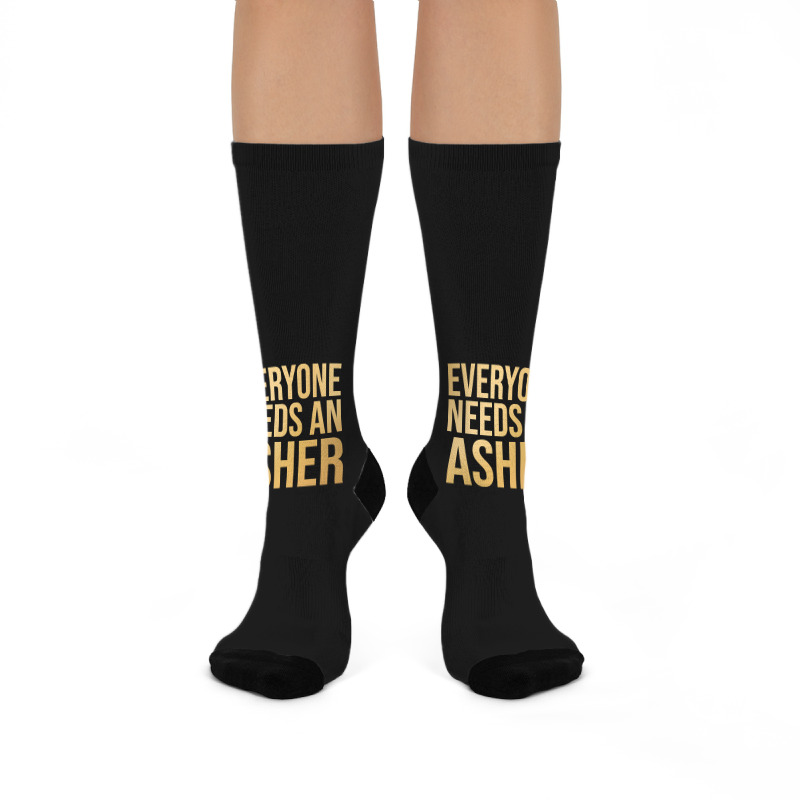 Asher Name-fkntm Crew Socks | Artistshot