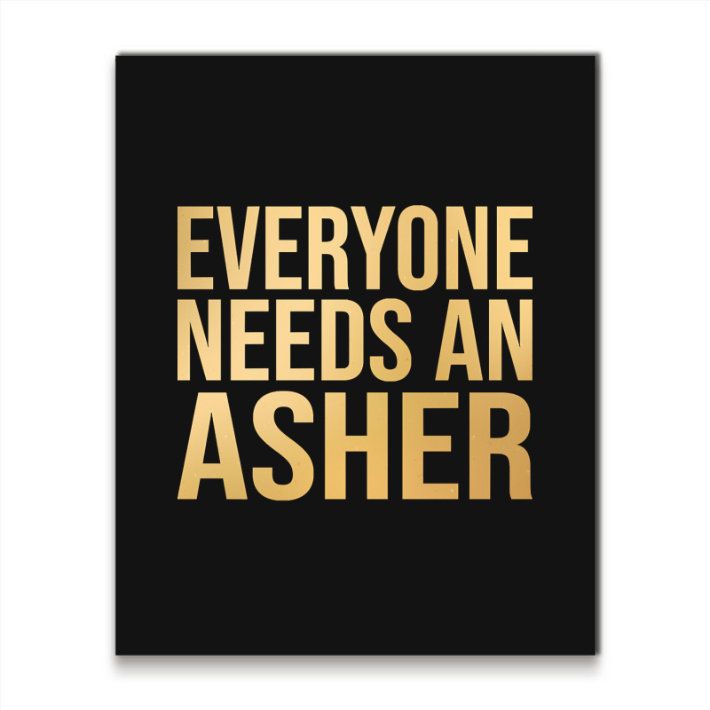 Asher Name-fkntm Metal Print Vertical | Artistshot