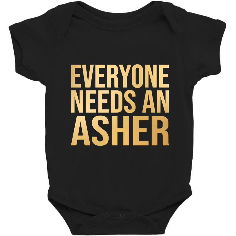 Asher Name-fkntm Baby Bodysuit | Artistshot