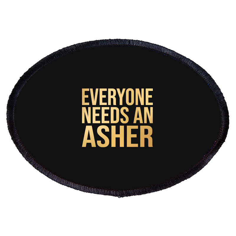 Asher Name-fkntm Oval Patch | Artistshot