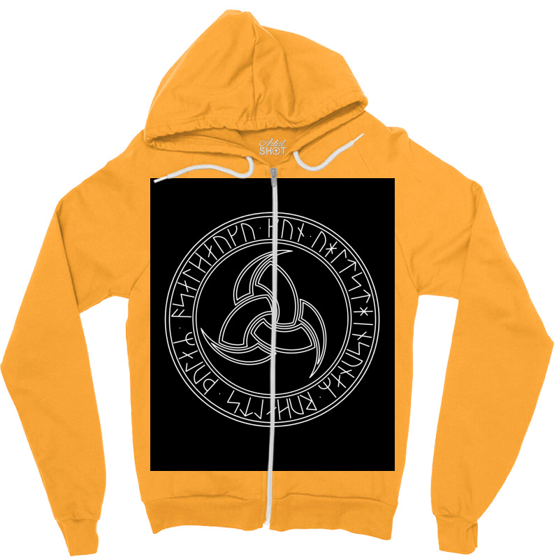 Viking Triskelion Norse Triskel Or Triskele  Cool 80s Zipper Hoodie | Artistshot