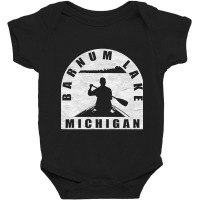 Barnum Lake Canoeing Michigan Baby Bodysuit | Artistshot