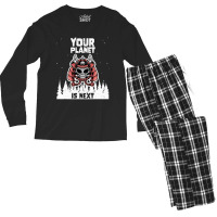 Alien Galaxy Science Space Lover Your Planet Is Next-yfgyr Men's Long Sleeve Pajama Set | Artistshot