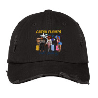 Catch Flights Not Feelings Vintage Cap | Artistshot