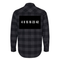 The Lost Numbers Grey Poster Quote (1) Flannel Shirt | Artistshot