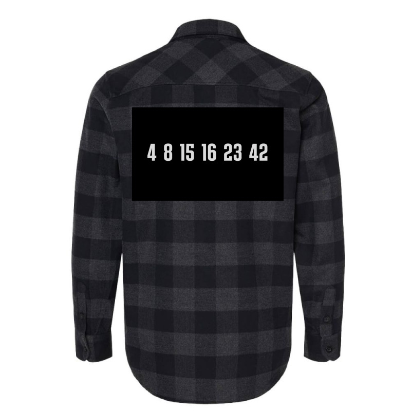 The Lost Numbers Grey Poster Quote (1) Flannel Shirt by rabonacosta5 | Artistshot