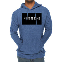 The Lost Numbers Grey Poster Quote (1) Lightweight Hoodie | Artistshot