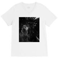 Warrior Wolf  Love 80s V-neck Tee | Artistshot