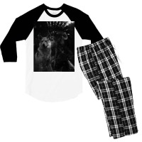 Warrior Wolf  Love 80s Men's 3/4 Sleeve Pajama Set | Artistshot