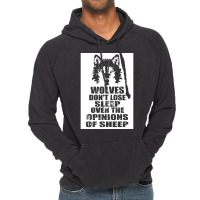 Wolves Donx27t Lose Sleep Over The Opinions Of Sheep  Blue Nostalgia Vintage Hoodie | Artistshot