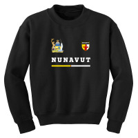 Nunavut Soccer/sports Flag National Pride Gift Youth Sweatshirt | Artistshot