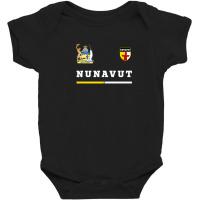 Nunavut Soccer/sports Flag National Pride Gift Baby Bodysuit | Artistshot