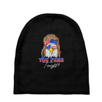 You Free Tonight Bald Eagle Mullet American Flag 4th Of July Baby Beanies | Artistshot