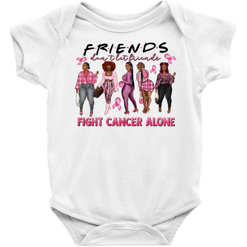 Black Woman Breast Cancer Fight Baby Bodysuit by afrowomandigitalshop@gmail.com | Artistshot