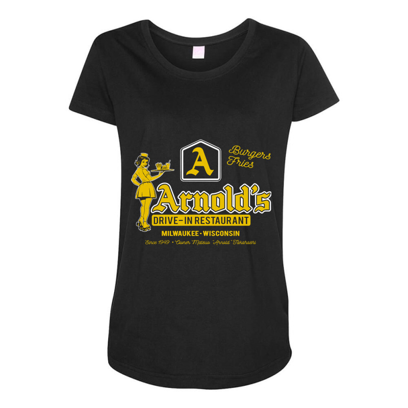 Arnold's Drive In Restaurant Happy Days Maternity Scoop Neck T-shirt by rentsabotage035@gmail.com | Artistshot