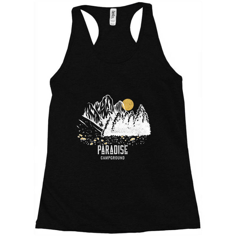 Paradise Campground Shirt Racerback Tank by cubicgetting01 | Artistshot