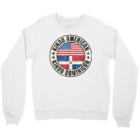 American Dominican Usa Dominican Republic Flag T Shirt Crewneck Sweatshirt | Artistshot