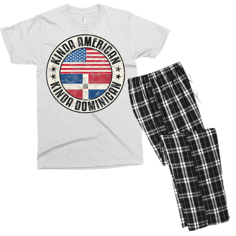 American Dominican Usa Dominican Republic Flag T Shirt Men's T-shirt Pajama Set by darrene68stu | Artistshot