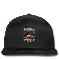 Normal Isn't Coming Back Jesus Is Revelation 14 Cross Horse Printed Hat | Artistshot