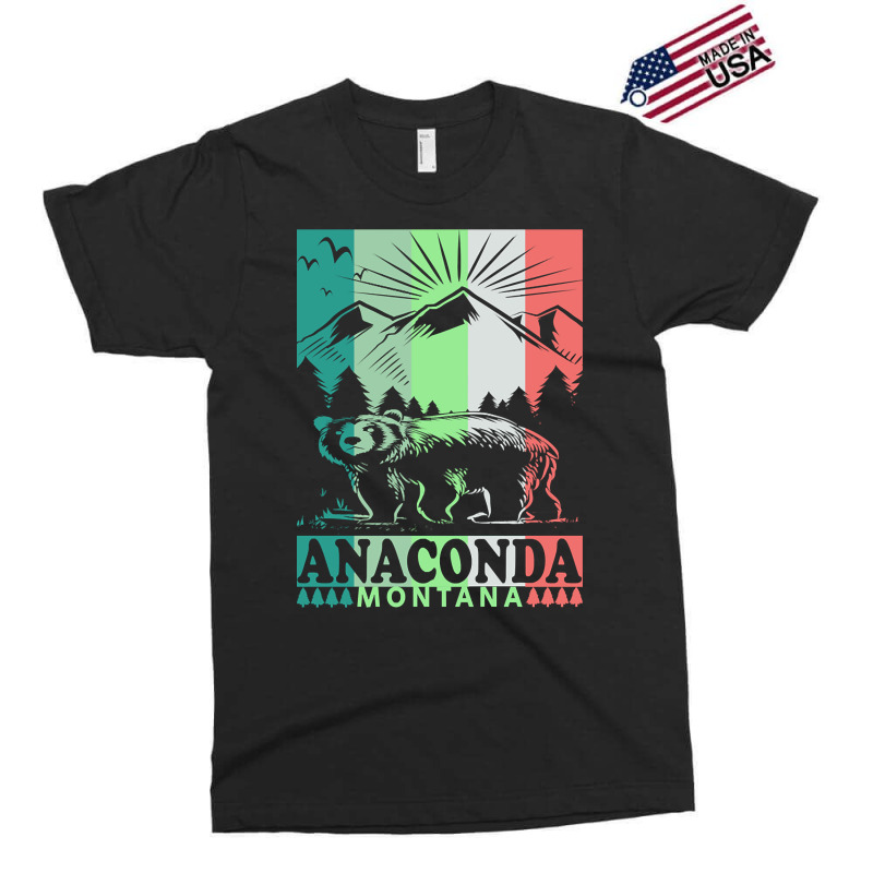 Anaconda Montana Retro Mountain Bear Exclusive T-shirt by kayakbetween30 | Artistshot