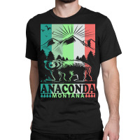 Anaconda Montana Retro Mountain Bear Classic T-shirt | Artistshot