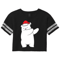 Limited Edition Dabbing Polar Bear Santa Hat Christmas Hat Polar Bear Scorecard Crop Tee | Artistshot