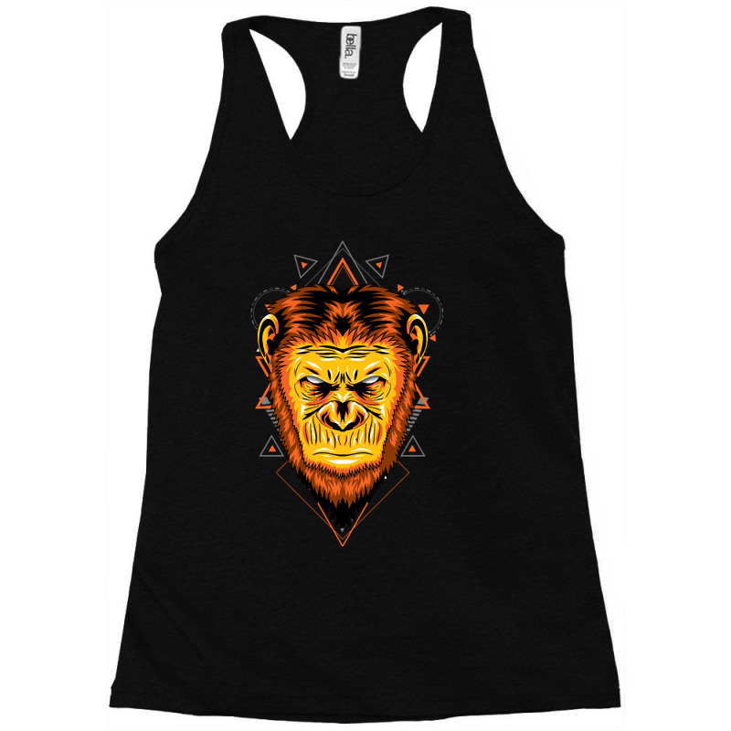 Apes Face Head Racerback Tank by currentlyderby559 | Artistshot