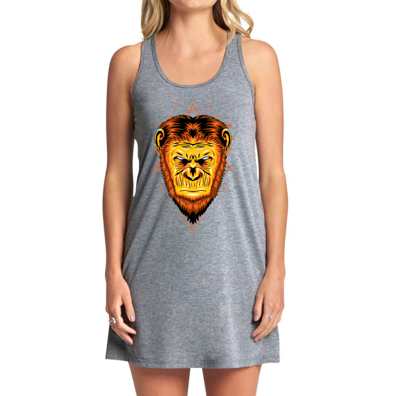 Apes Face Head Tank Dress by currentlyderby559 | Artistshot