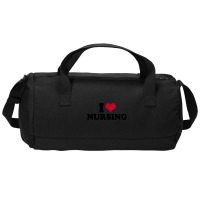 I Love Nursing Nurse Duffel Bag | Artistshot