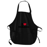 I Love Nursing Nurse Medium-length Apron | Artistshot