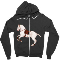 Baroque Andalusian Horse - Equine Rampaige Zipper Hoodie | Artistshot