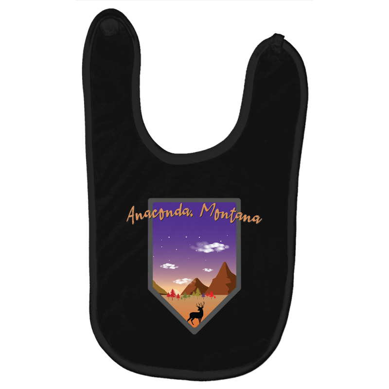 Anaconda Montana-wdemp Baby Bibs by kayakbetween30 | Artistshot