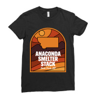 Anaconda Smelter Stack State Park Montana Ladies Fitted T-shirt | Artistshot