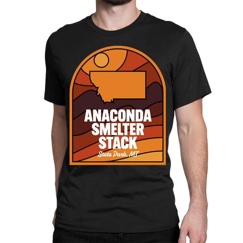 Anaconda Smelter Stack State Park Montana Classic T-shirt by kayakbetween30 | Artistshot