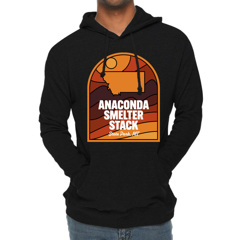 Anaconda Smelter Stack State Park Montana Lightweight Hoodie by kayakbetween30 | Artistshot