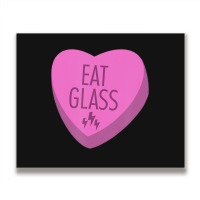 Trending Eat Glass Candy Heart Valentine's Metal Print Horizontal | Artistshot